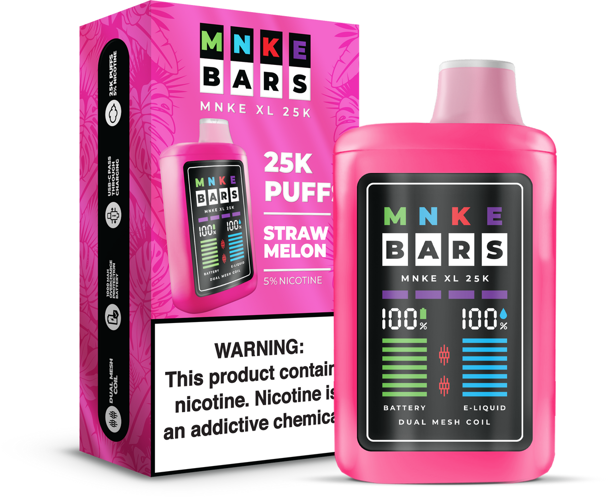 MNKE Bars XL 25K Puff Disposable Device – 25,000 Puffs