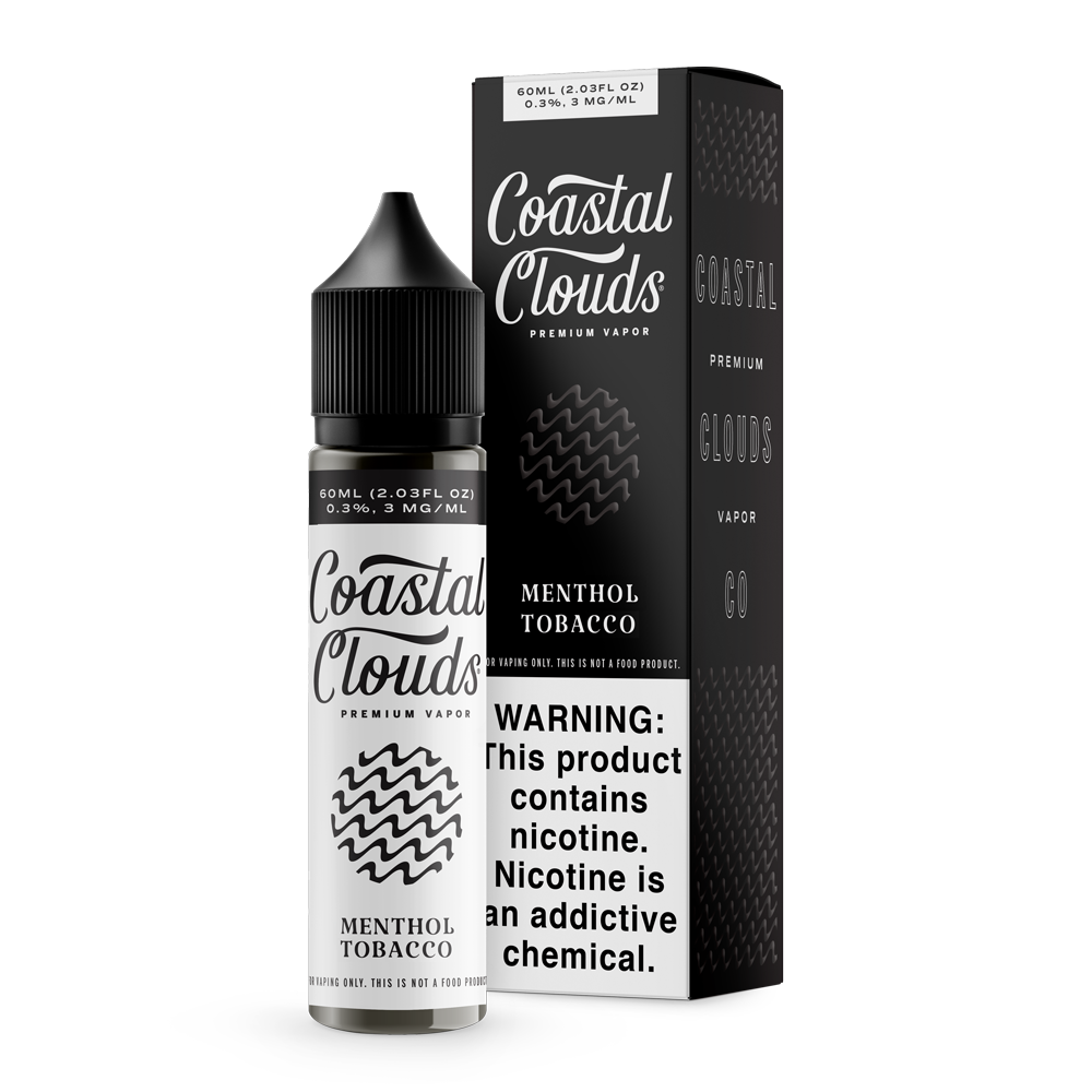 Coastal Clouds - Menthol Tobacco - 60ML E-Liquid