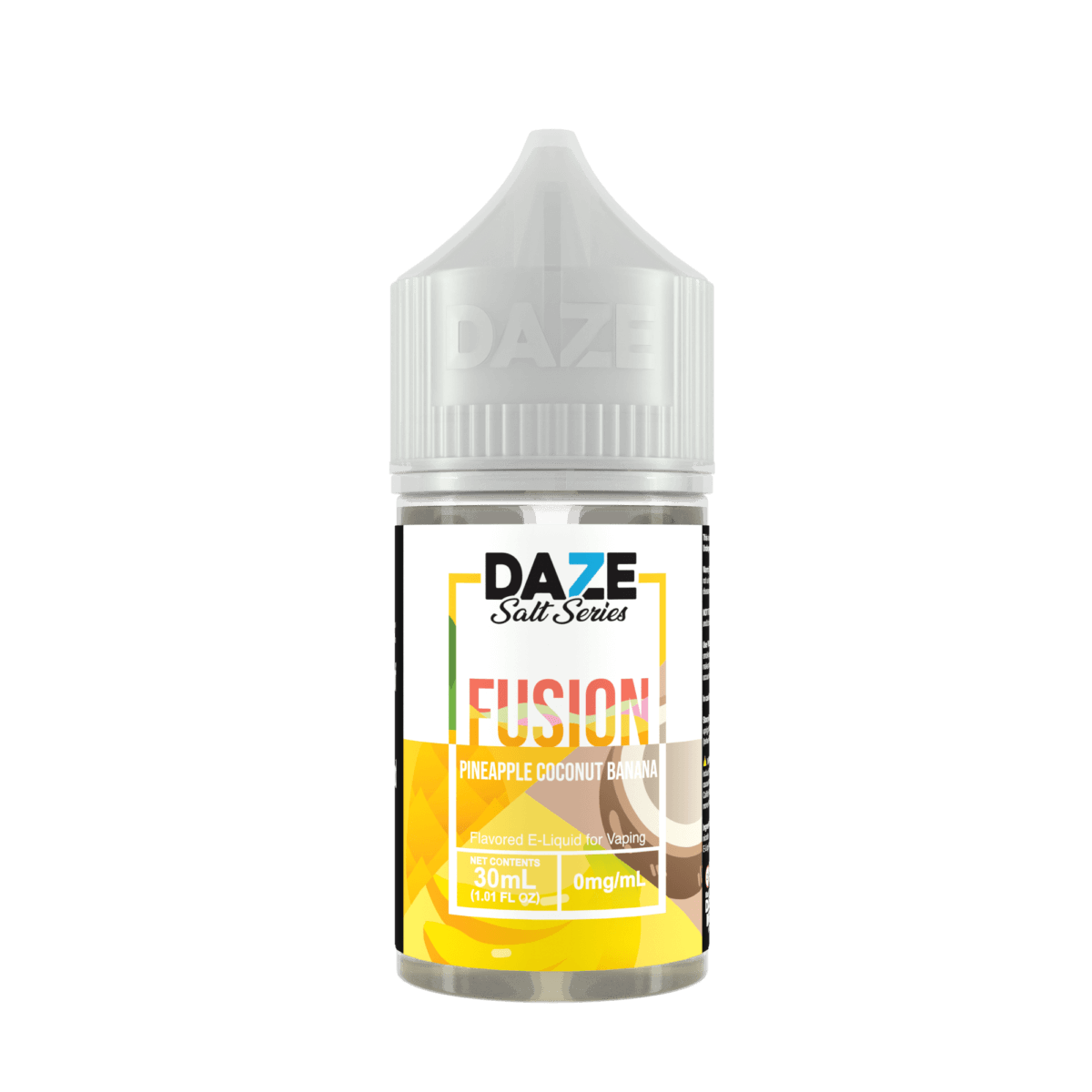 Pineapple Coconut Banana 7Daze Fusion Salts 30mL 30mg bottle