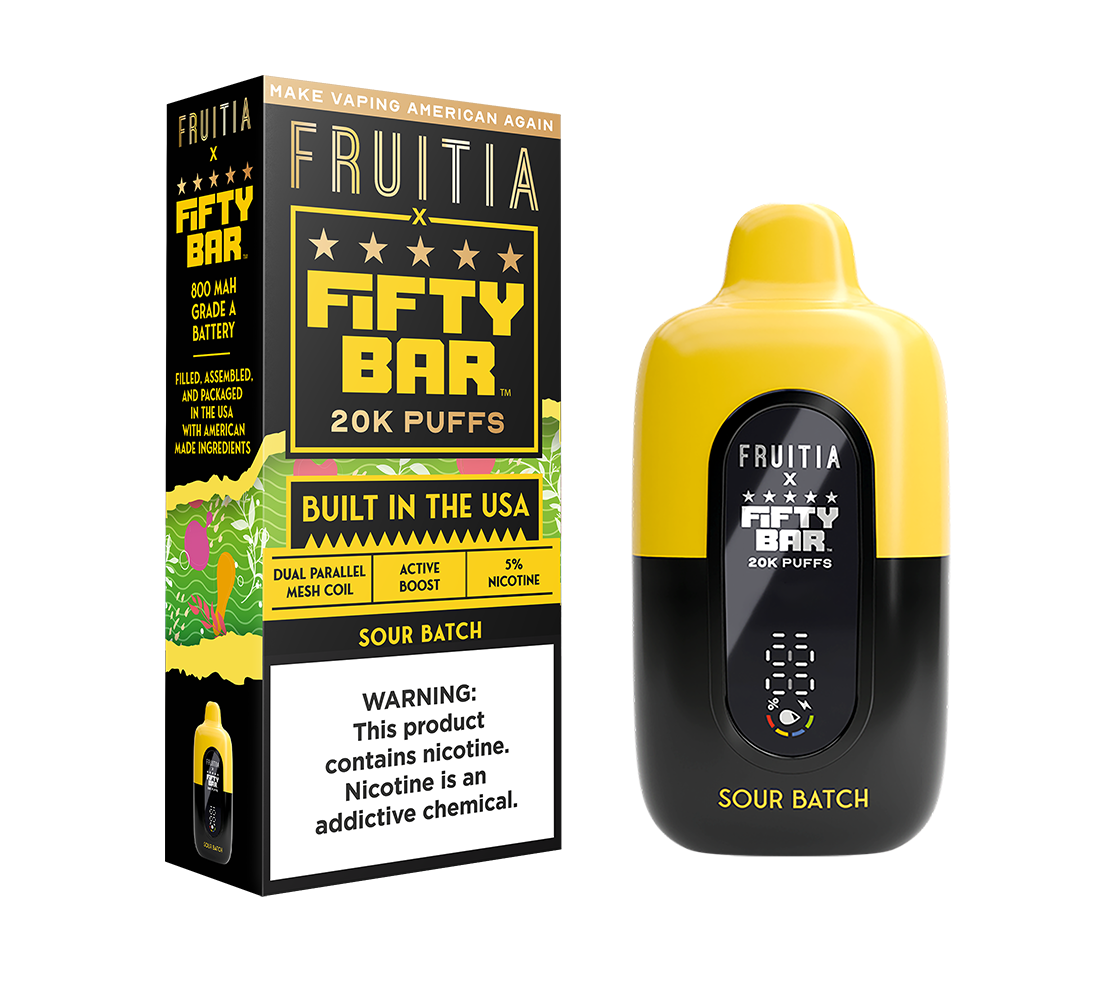 FRUTIA x FIFTY BAR 20K Puff Disposable Device - 20000 Puffs