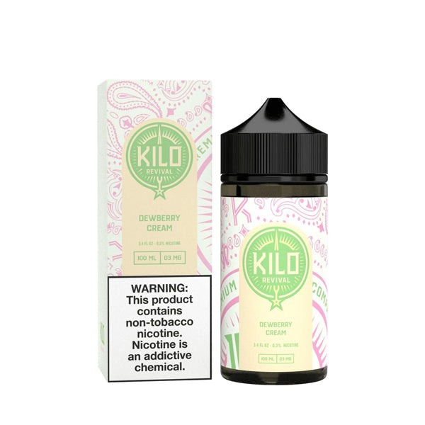 Dewberry Cream by Kilo Revival TFN Series 100mL with packaging