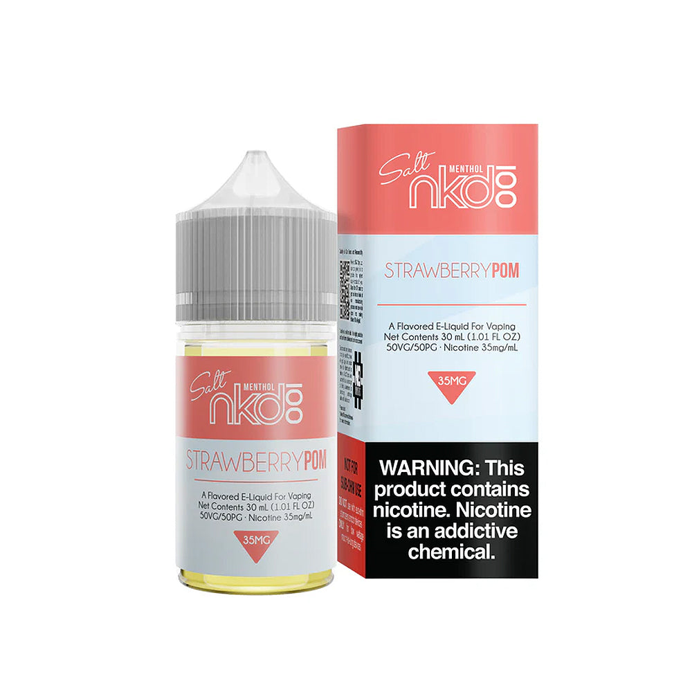 NKD 100 Menthol Salt - Strawberry Pom - 30ML E-Liquid