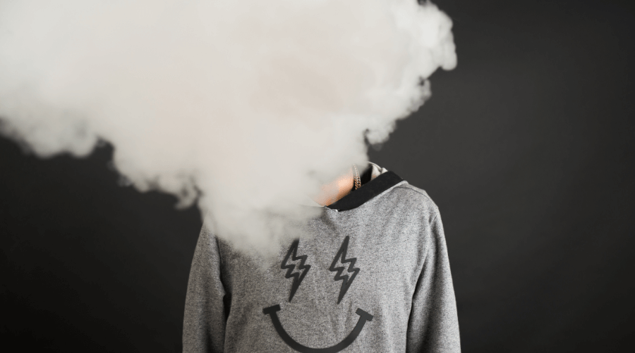 Smoke from vape