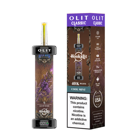 Built in USA | OLIT HookaLit 40K Puff Disposable E-Hookah - 40,000 Puffs