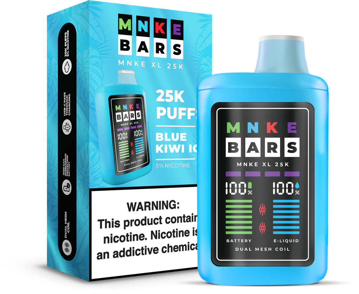 MNKE Bars XL 25K Puff Disposable Device – 25,000 Puffs