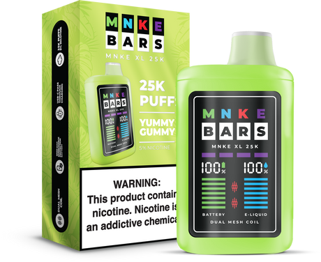 MNKE Bars XL 25K Puff Disposable Device – 25,000 Puffs