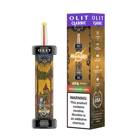 Built in USA | OLIT HookaLit 40K Puff Disposable E-Hookah - 40,000 Puffs
