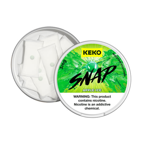 KEKO "SNAP" - Apple Ice - Nicotine Pouch (15 Count)