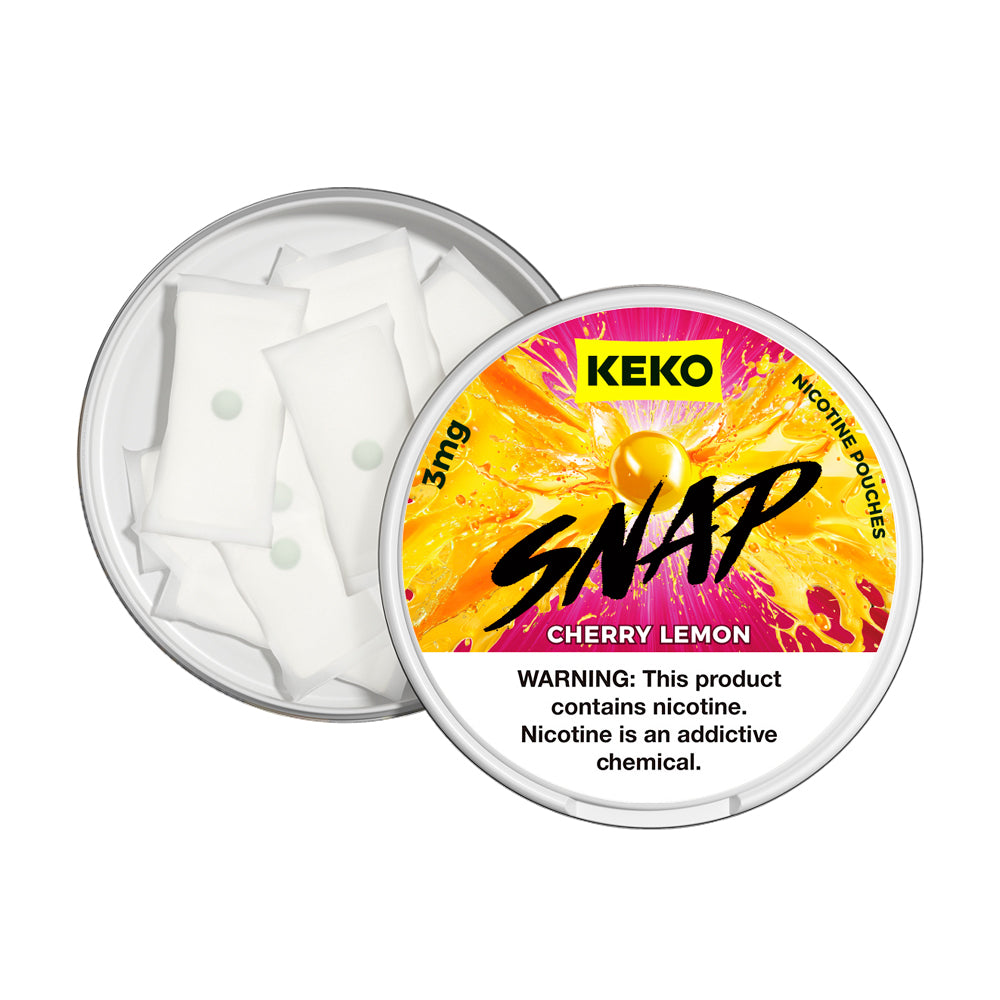 KEKO "SNAP" - Cherry Lemon - Nicotine Pouch (15 Count)