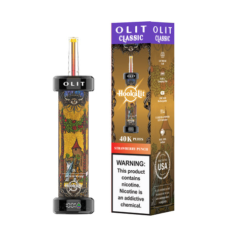 Built in USA | OLIT HookaLit 40K Puff Disposable E-Hookah - 40,000 Puffs