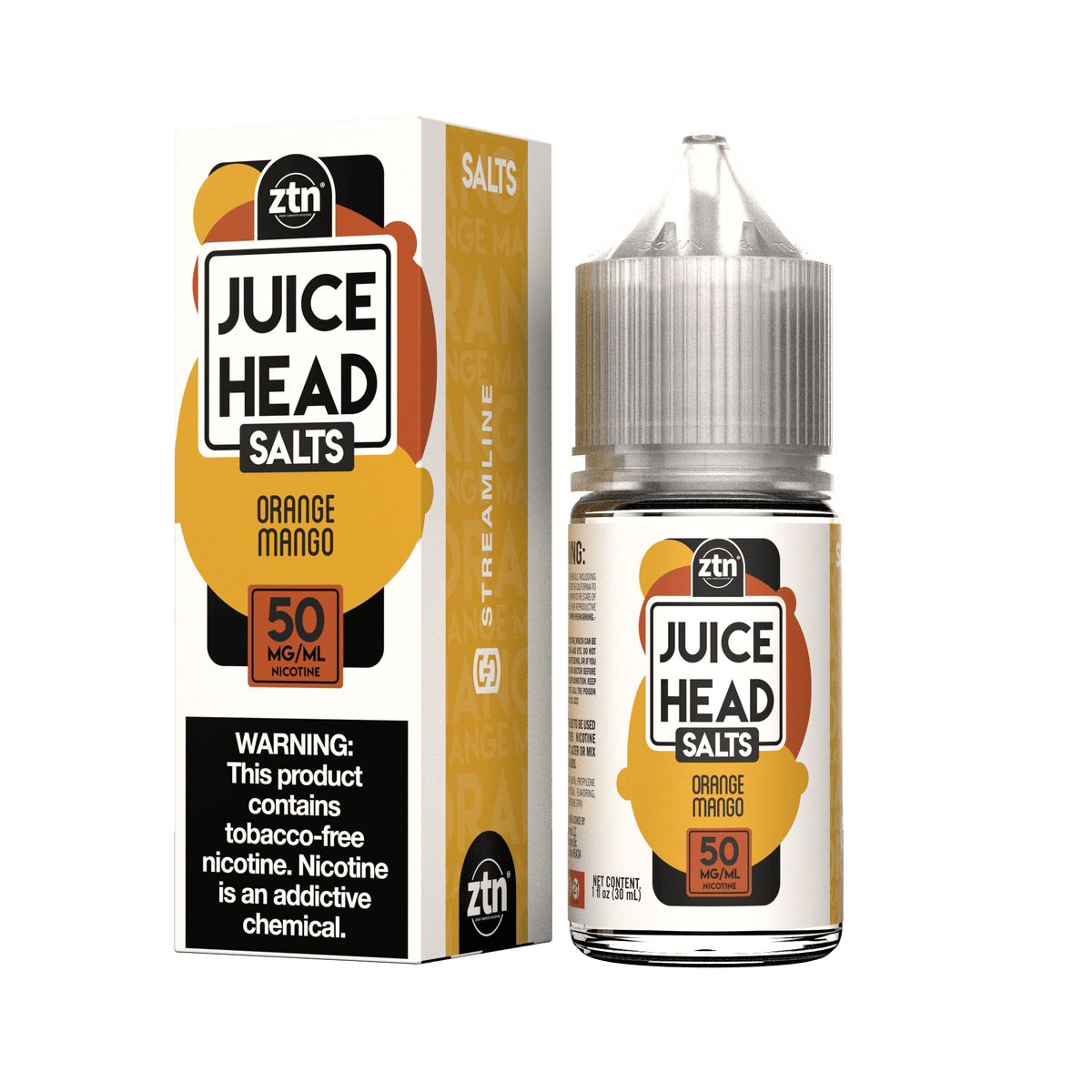 Orange Mango (ZTN) by Streamline - Juice Head 50 mg Salts 30mL With Packaging