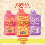 Aloha Sun 7000 Puffs Disposable – Tropical Rechargeable Vape with 15mL E-Liquid