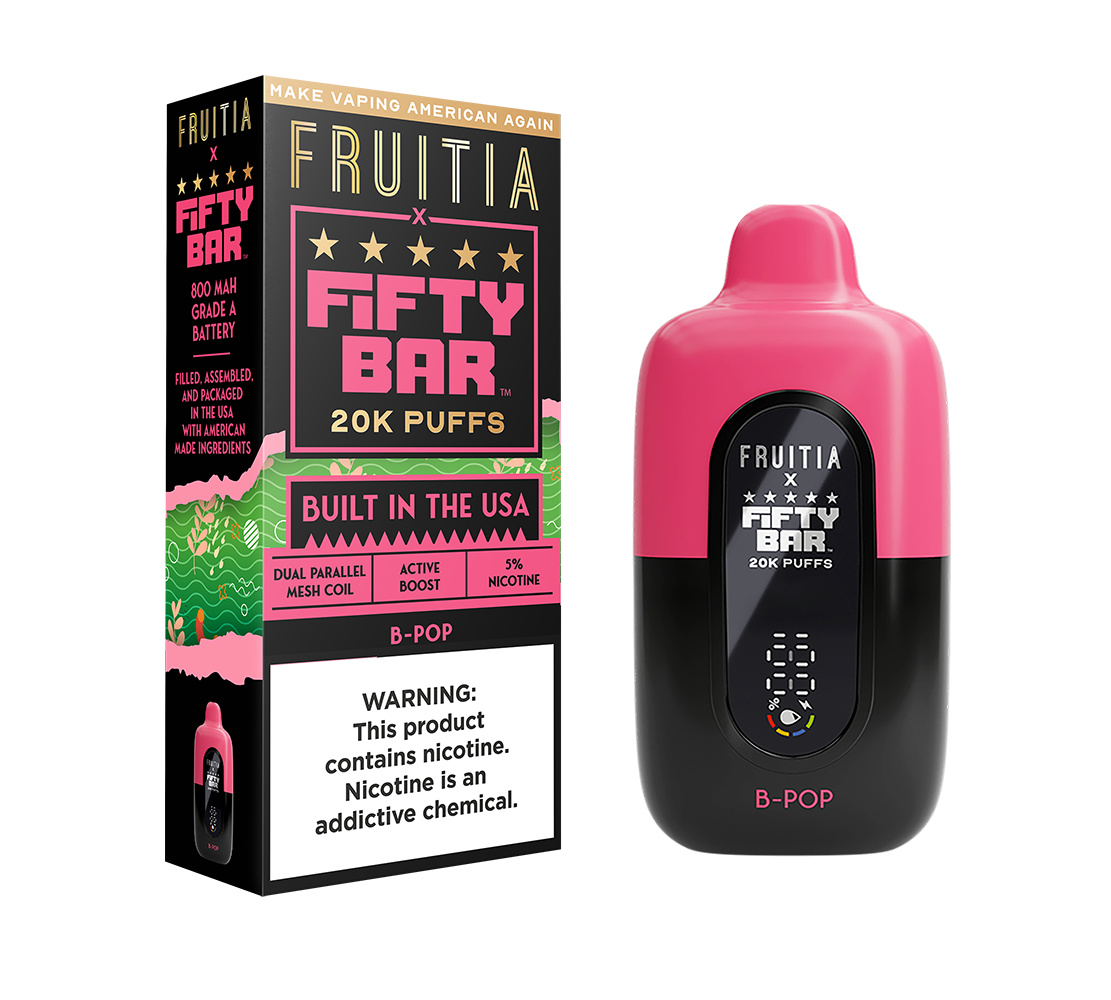 FRUTIA x FIFTY BAR 20K Puff Disposable Device - 20000 Puffs