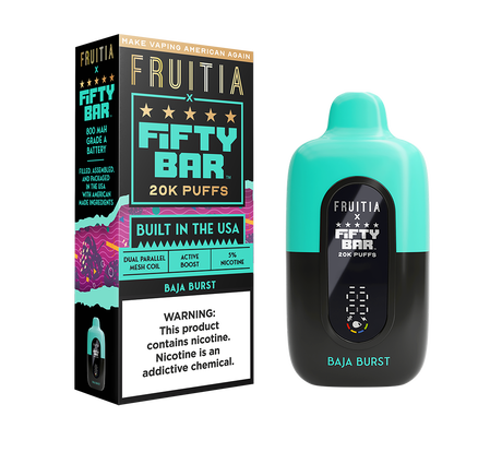 FRUTIA x FIFTY BAR 20K Puff Disposable Device - 20000 Puffs