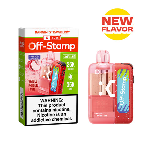Made in Indonesia | Off-Stamp X-CUBE "Crystal Cube" 35K Disposable KIT – 35,000 Puffs