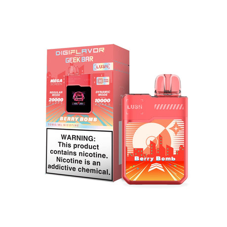 DIGIFLAVOR x Geek Bar LUSH Rechargeable Disposable Device – 20000 Puffs