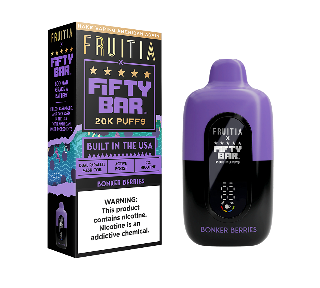 FRUTIA x FIFTY BAR 20K Puff Disposable Device - 20000 Puffs