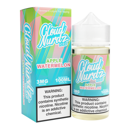 Watermelon Apple Iced by Cloud Nurdz TFN 100mL with Packaging