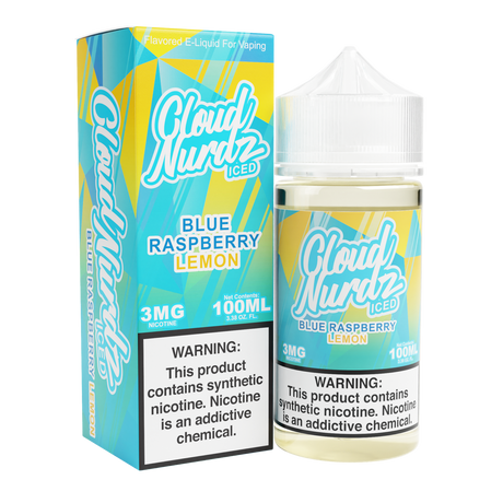 Blue Raspberry Lemon Iced by Cloud Nurdz TFN 100mL with Packaging