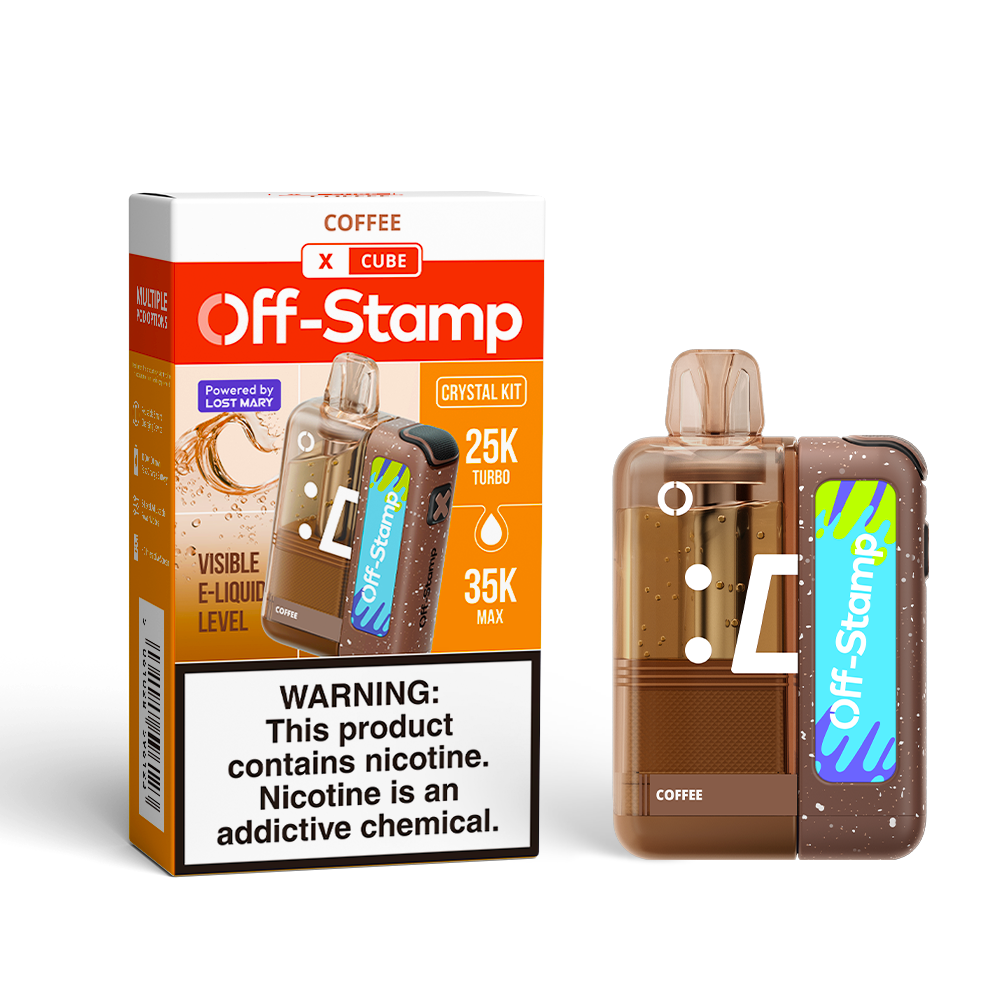 Made in Indonesia | Off-Stamp X-CUBE "Crystal Cube" 35K Disposable KIT – 35,000 Puffs