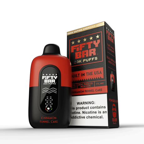 FIFTY BAR "Black Series" Powered by BEARD VAPE Co. 20K Puff Disposable Device - 20000 Puffs