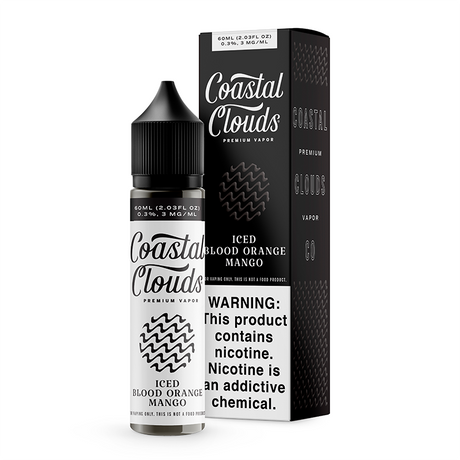 Coastal Clouds Iced Blood Orange Mango E-Liquid – 60ML Bottle with Mango, Citrus, and Menthol Flavor