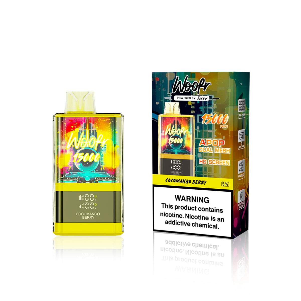 Woofr 15000 Powered by iJoy Device - 15000 Puffs
