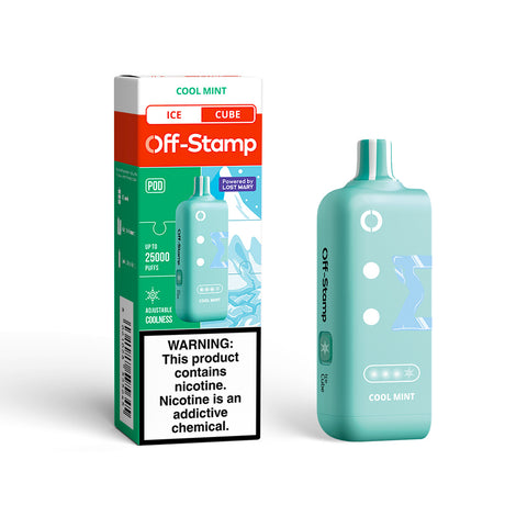 Made in Indonesia | Off-Stamp X-CUBE Ice Cube 25K Disposable POD Powered By LOST MARY – 25000 Puffs