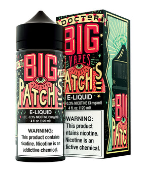 DOCTOR BIG VAPES Patch’s E-Liquid – 120ML Bottle, Watermelon Raspberry Gummy Candy Flavor