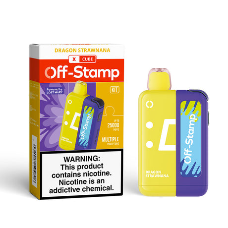 Made in Indonesia | Off-Stamp X-CUBE 25K Disposable KIT Powered By LOST MARY – 25,000 Puffs