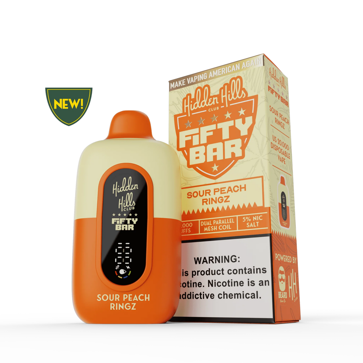 Hidden Hills x FIFTY BAR 20K Puff Disposable Device - 20000 Puffs