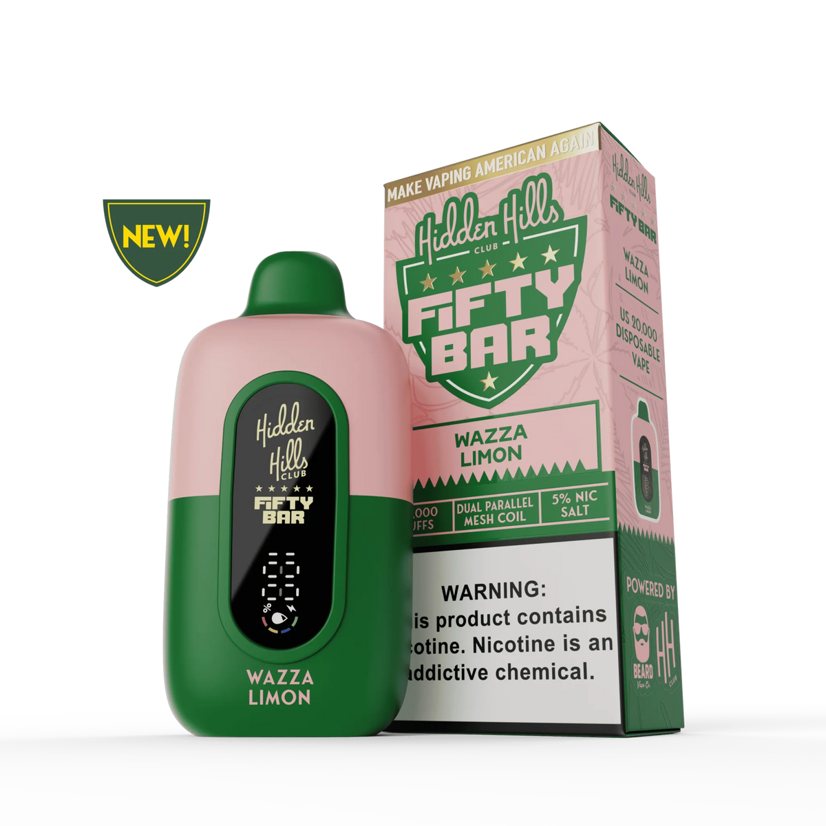 Hidden Hills x FIFTY BAR 20K Puff Disposable Device - 20000 Puffs