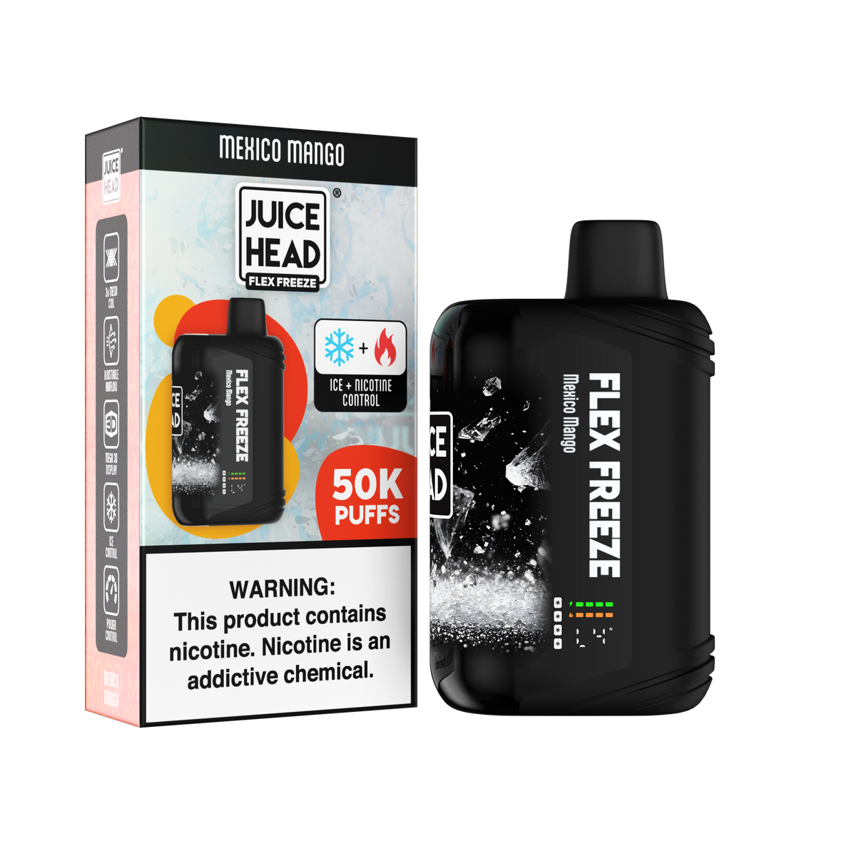 JUICE HEAD “FLEX FREEZE” 50K Puff Disposable - 50,000 Puffs