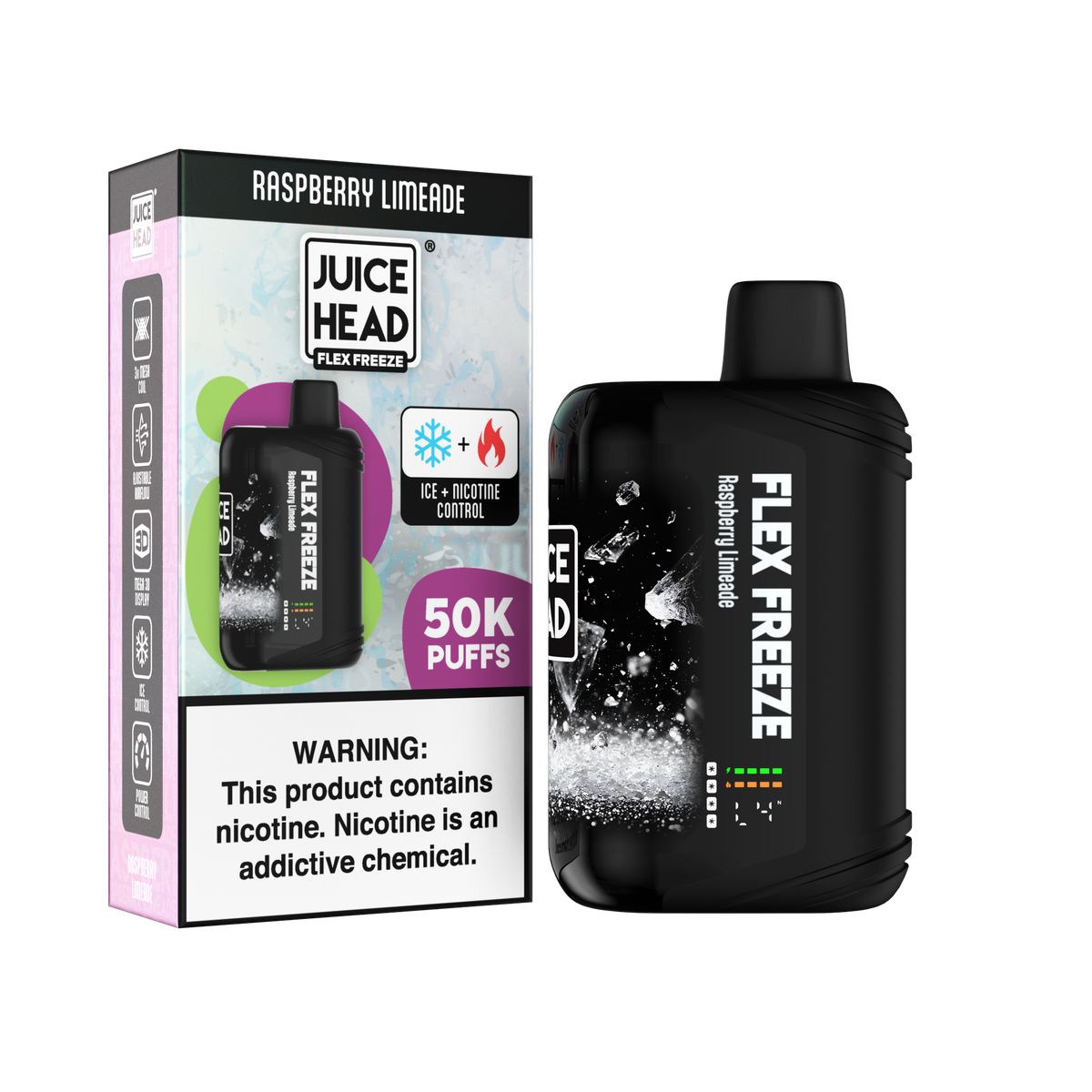 JUICE HEAD “FLEX FREEZE” 50K Puff Disposable - 50,000 Puffs