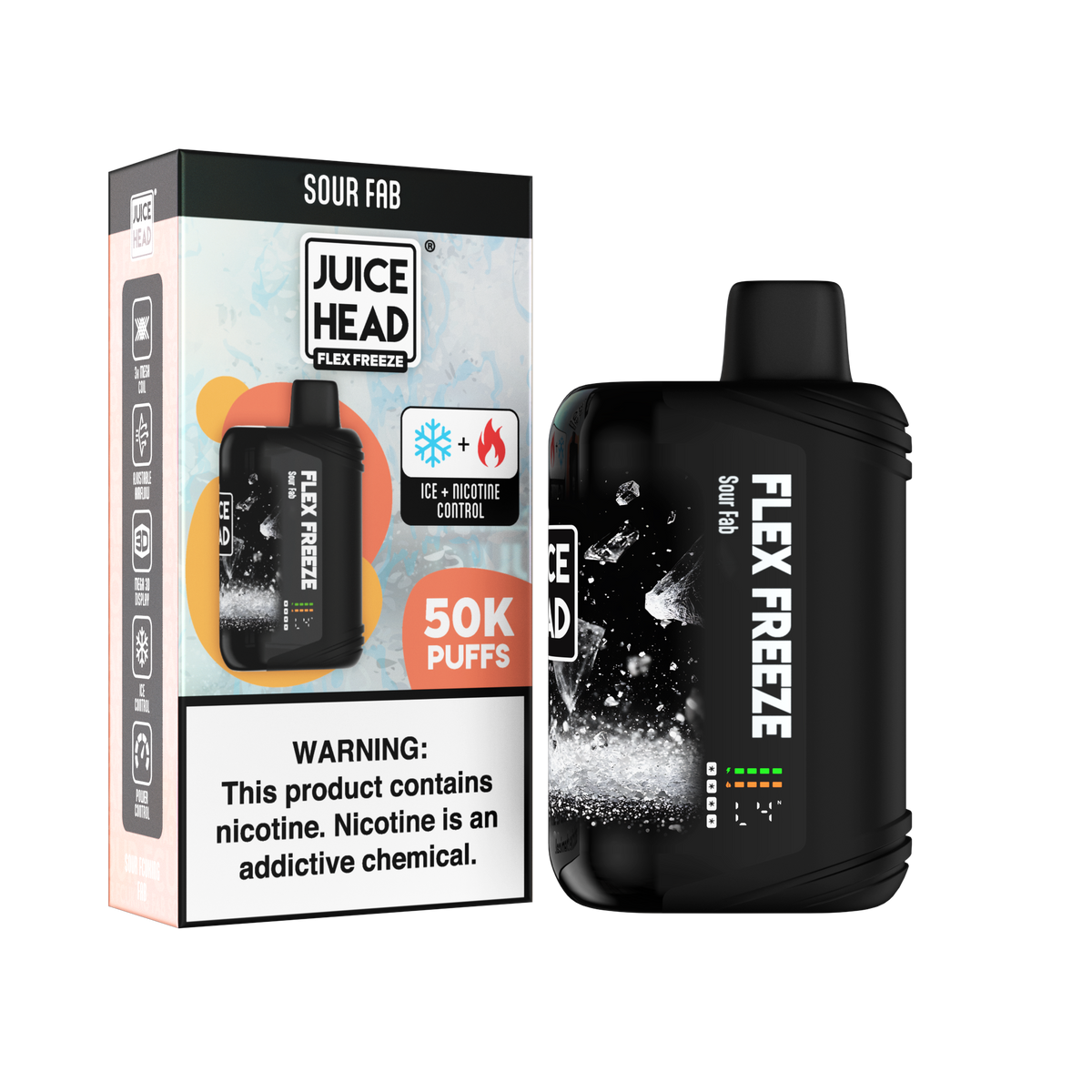 JUICE HEAD “FLEX FREEZE” 50K Puff Disposable - 50,000 Puffs