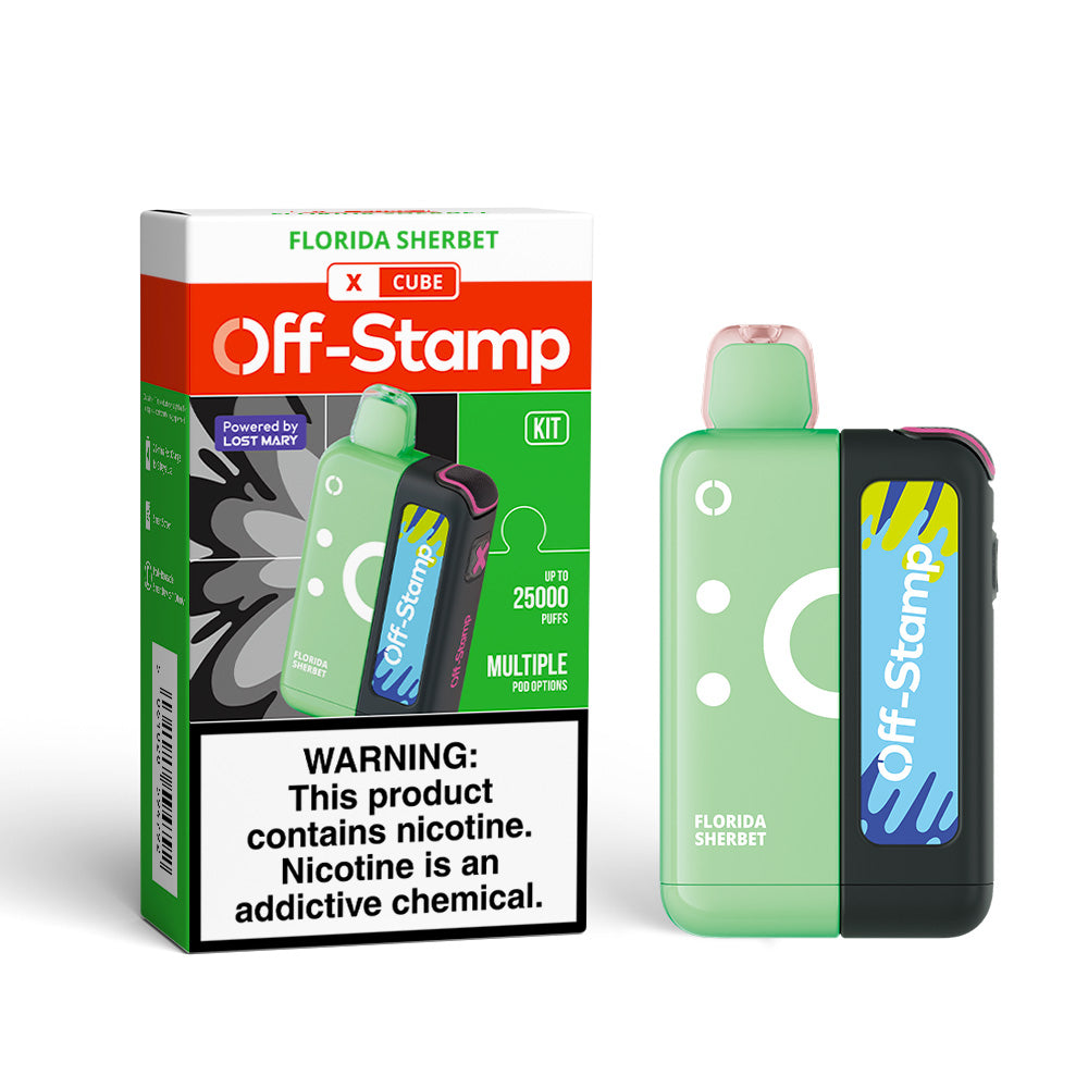 Made in Indonesia | Off-Stamp X-CUBE 25K Disposable KIT Powered By LOST MARY – 25,000 Puffs