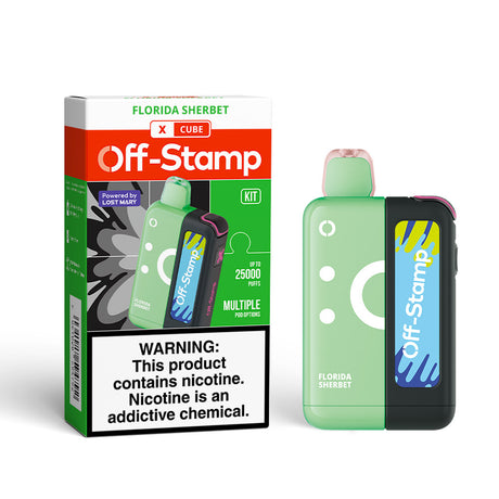 Made in Indonesia | Off-Stamp X-CUBE 25K Disposable KIT Powered By LOST MARY – 25,000 Puffs