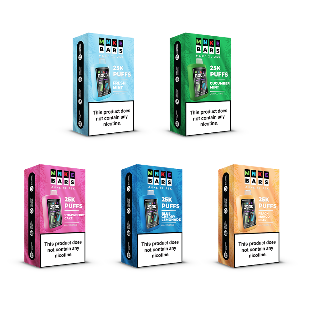 MNKE Bars XL ZERO Disposable Group Photo