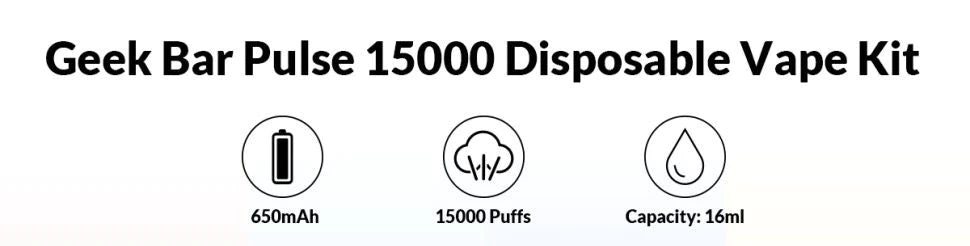 Geek Bar Pulse 15K Disposable Device - 15000 Puffs