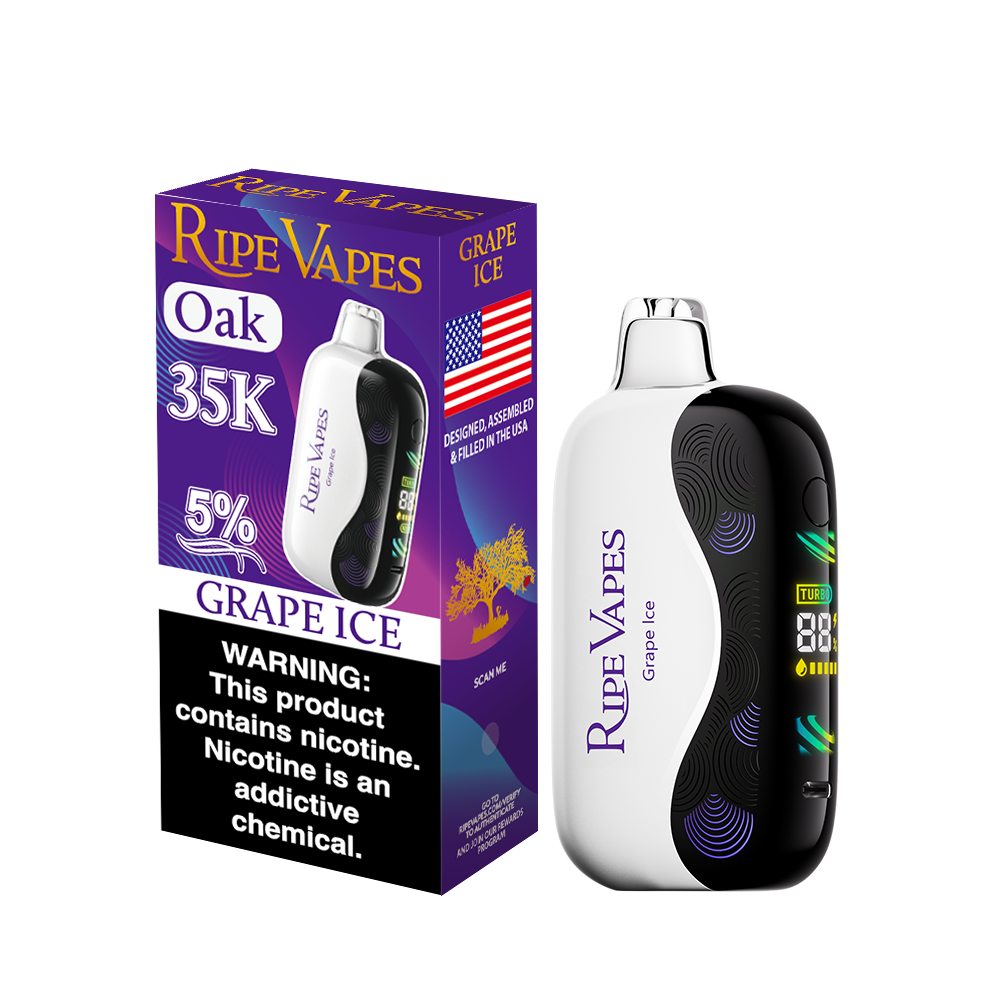 Assembled in USA | Ripe Vapes OAK 35K Disposable Device - 35,000 Puffs