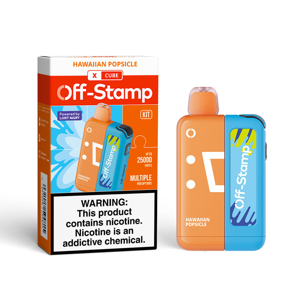 Made in Indonesia | Off-Stamp X-CUBE 25K Disposable KIT Powered By LOST MARY – 25,000 Puffs
