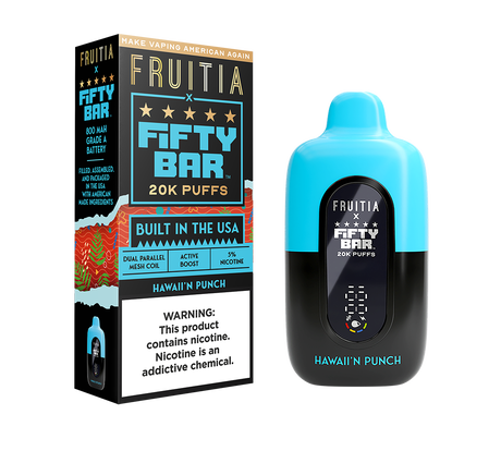 FRUTIA x FIFTY BAR 20K Puff Disposable Device - 20000 Puffs
