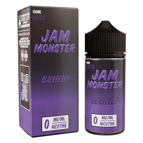 Jam Monster - Blackberry – 100mL e-liquid featuring blackberry jam, butter, and toast flavor for bold, smooth clouds.