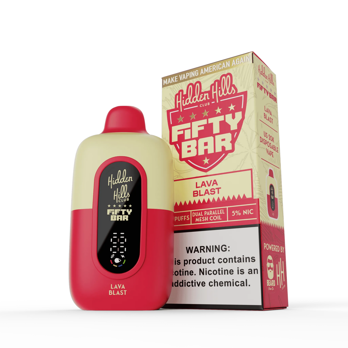 Hidden Hills x FIFTY BAR 20K Puff Disposable Device - 20000 Puffs