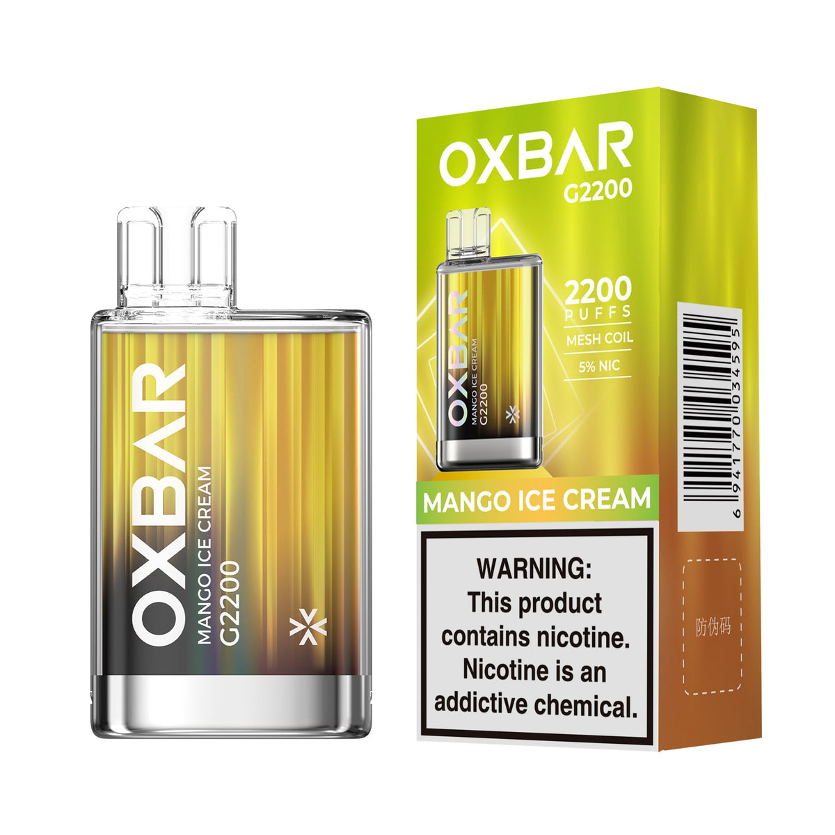 OXBAR G2200 Disposable Device – 2200 Puffs x 10 PCs