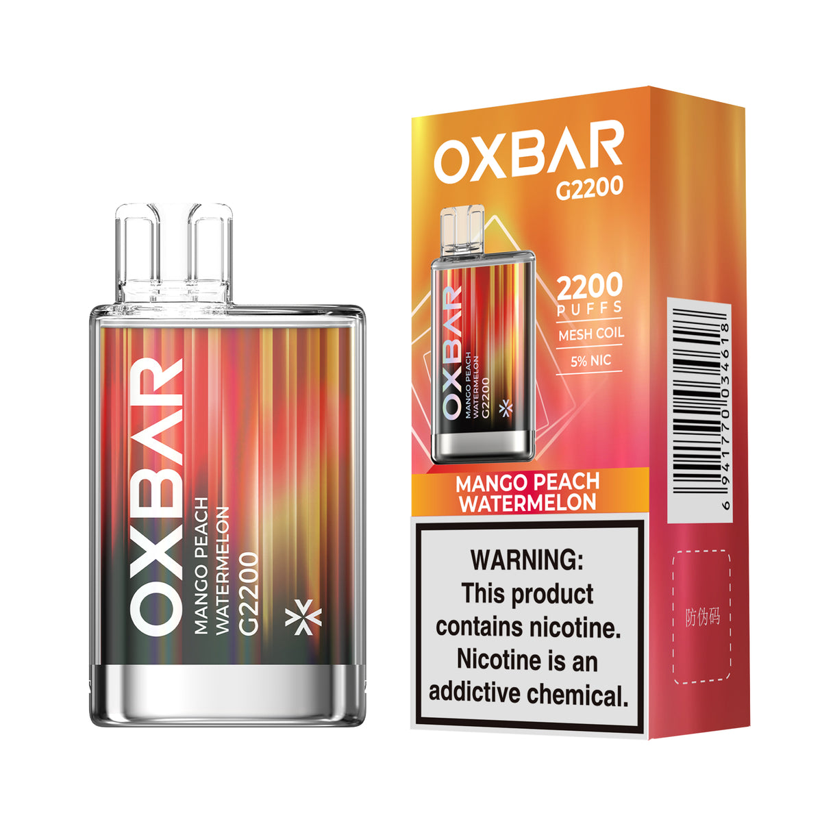 OXBAR G2200 Disposable Device – 2200 Puffs x 10 PCs