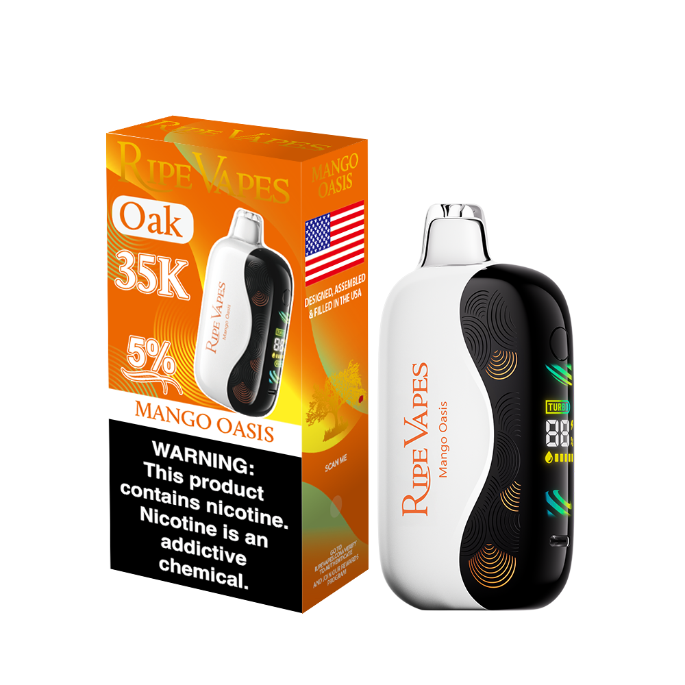 Assembled in USA | Ripe Vapes OAK 35K Disposable Device - 35,000 Puffs