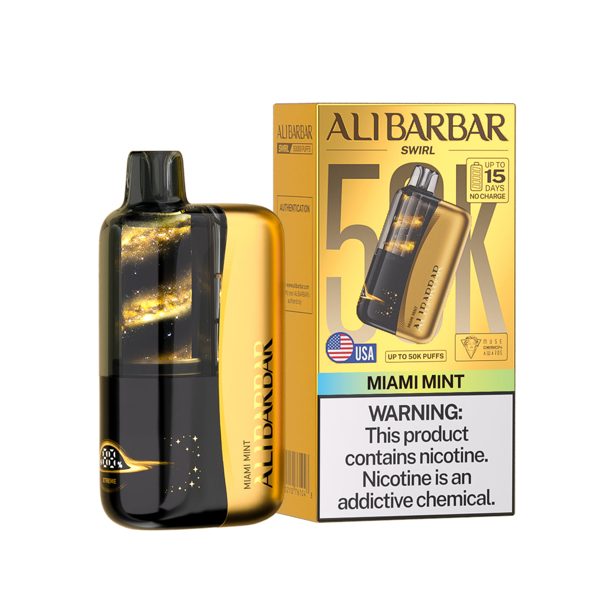 ALIBARBAR "SWIRL" 50K Puff Disposable Device - 50,000