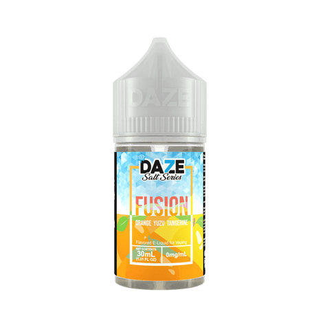 Orange Yuzu Tangerine Iced 7Daze Fusion Salts 30mL 30mg bottle