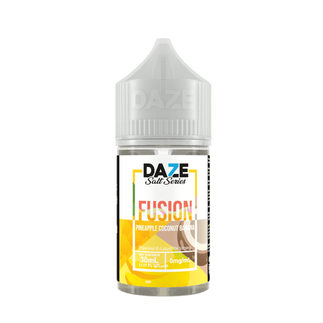 Pineapple Coconut Banana 7Daze Fusion Salts 30mL 30mg bottle